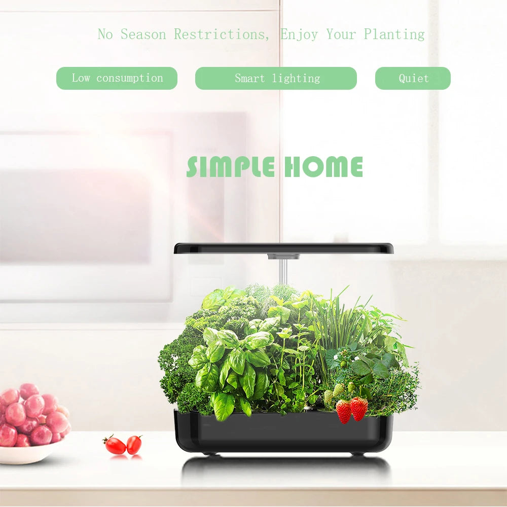 Hydroponics for Home Hydroponic Growing Systems with Led Grow Light Non-toxic Soilless Smart Planting Machine Indoor Gardening