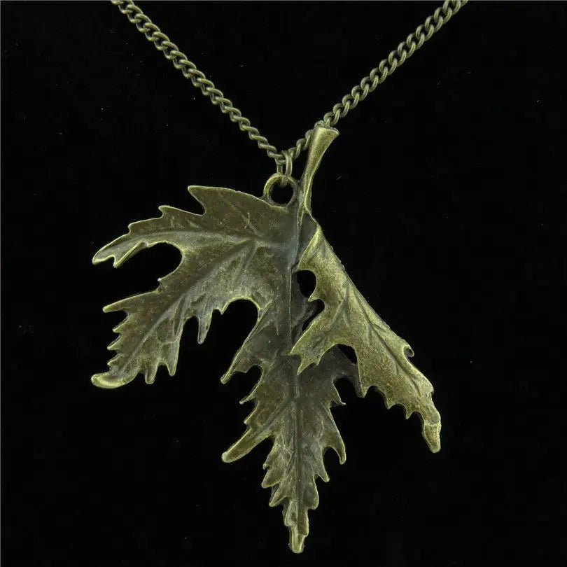 Hip Hop Trendy Plant Folding Maple Leaves чокер Pendant Necklaces Retro Hemp Leaf Large Weed Collier For Women Gift Jewelry