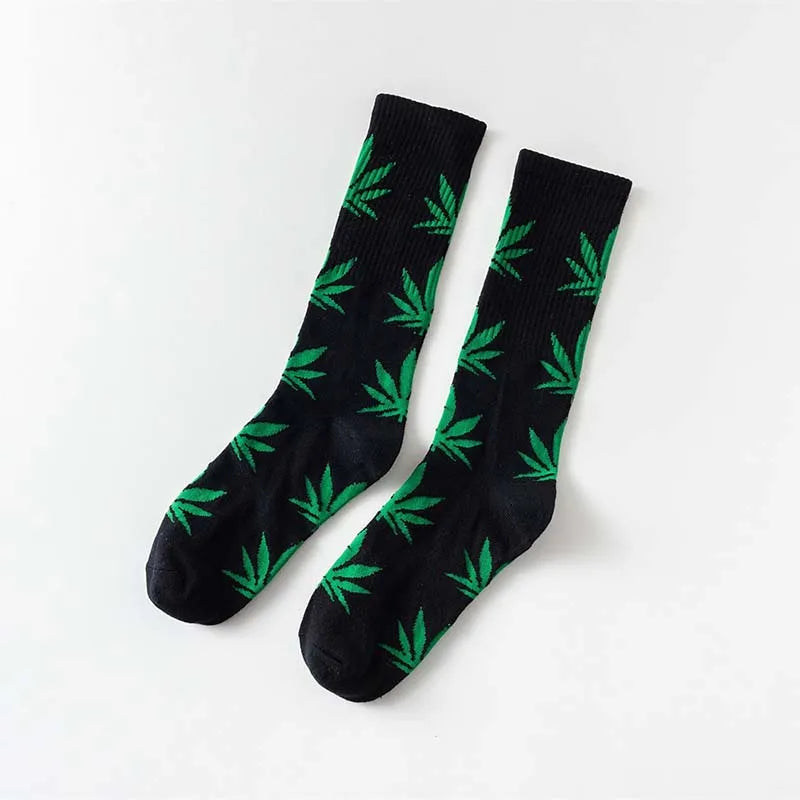 Cheap Women Men Ankle Maple Sock Hemp Meias Leaf Female Spring Summer Weed Skateboard Hip Hop Socks