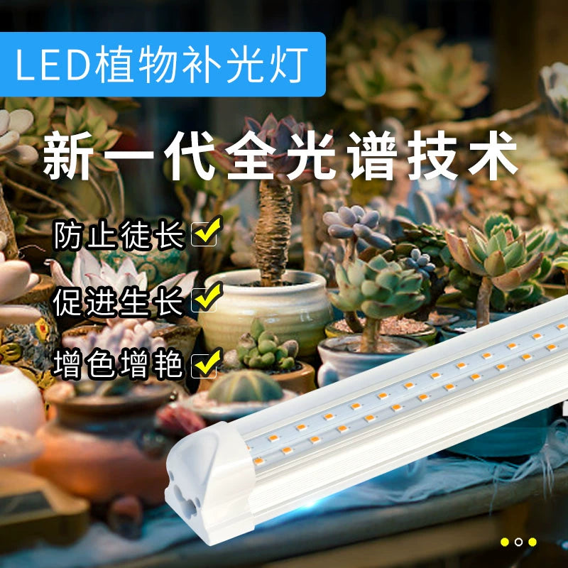 Weizhao Plant Grow Light Full Spectrum Colored Anti-Overlong Imitation of the Sun Household Indoor Succulent Fill Light Tube