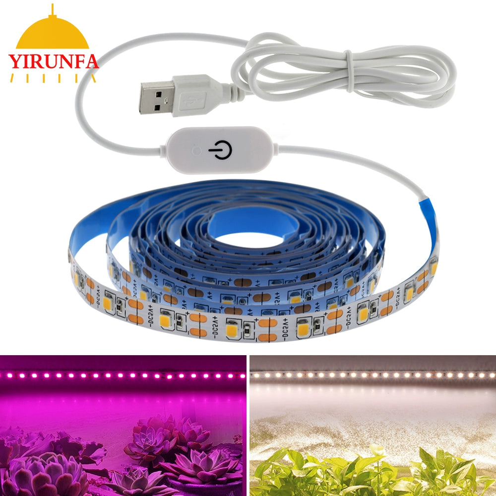 LED Plant Light with Full Spectrum USB Charging Imitation Sunlight Plant Growth Lamp Succulents Seedling Fill Light