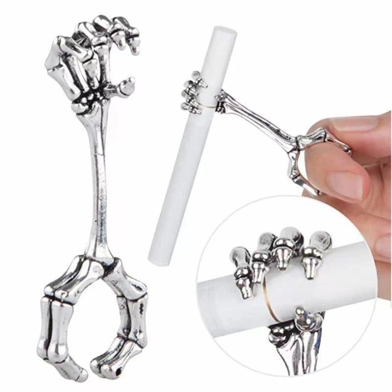 Cigarette Holder Dragon Ring Rack Metal Smoker Finger Clip Hand Rack Tobacco Cigarettes Smoking Weed Accessories Gadget Men Gift