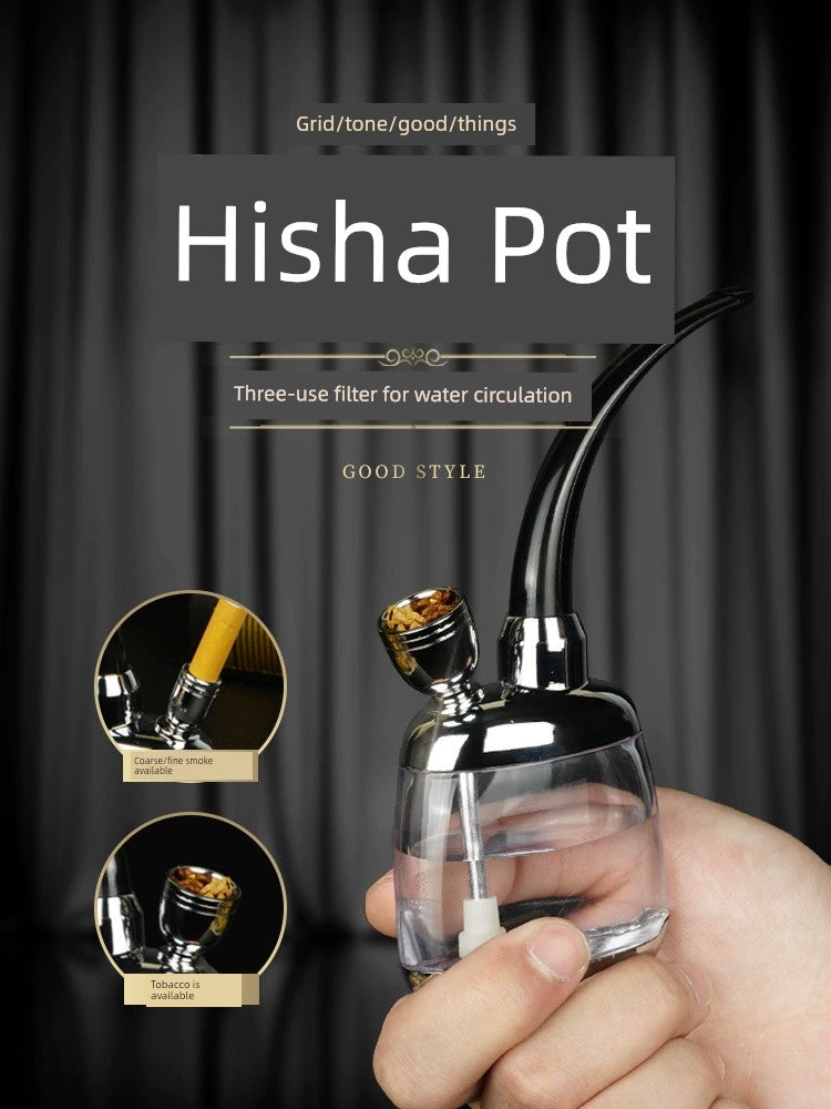 Hookah Hookah Double Filter Men Cigarette Holder Water Pipe Creative Gift Stylish Stylish Ashtrays Free