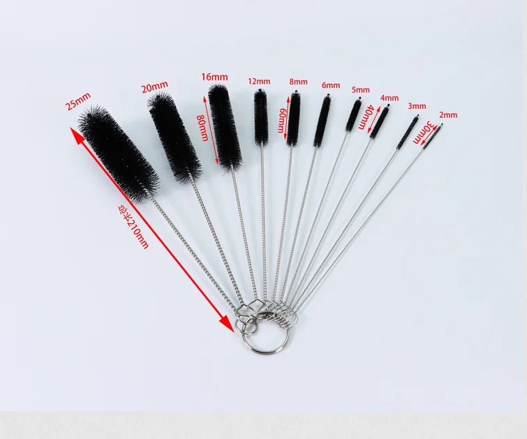 2/5/10Pcs/Set Stainless Steel Cleaning Brush For Weed Pipe Clean Glass Hookah Smoking Cachimba Pipas Fumar Feeding Bottle Brush