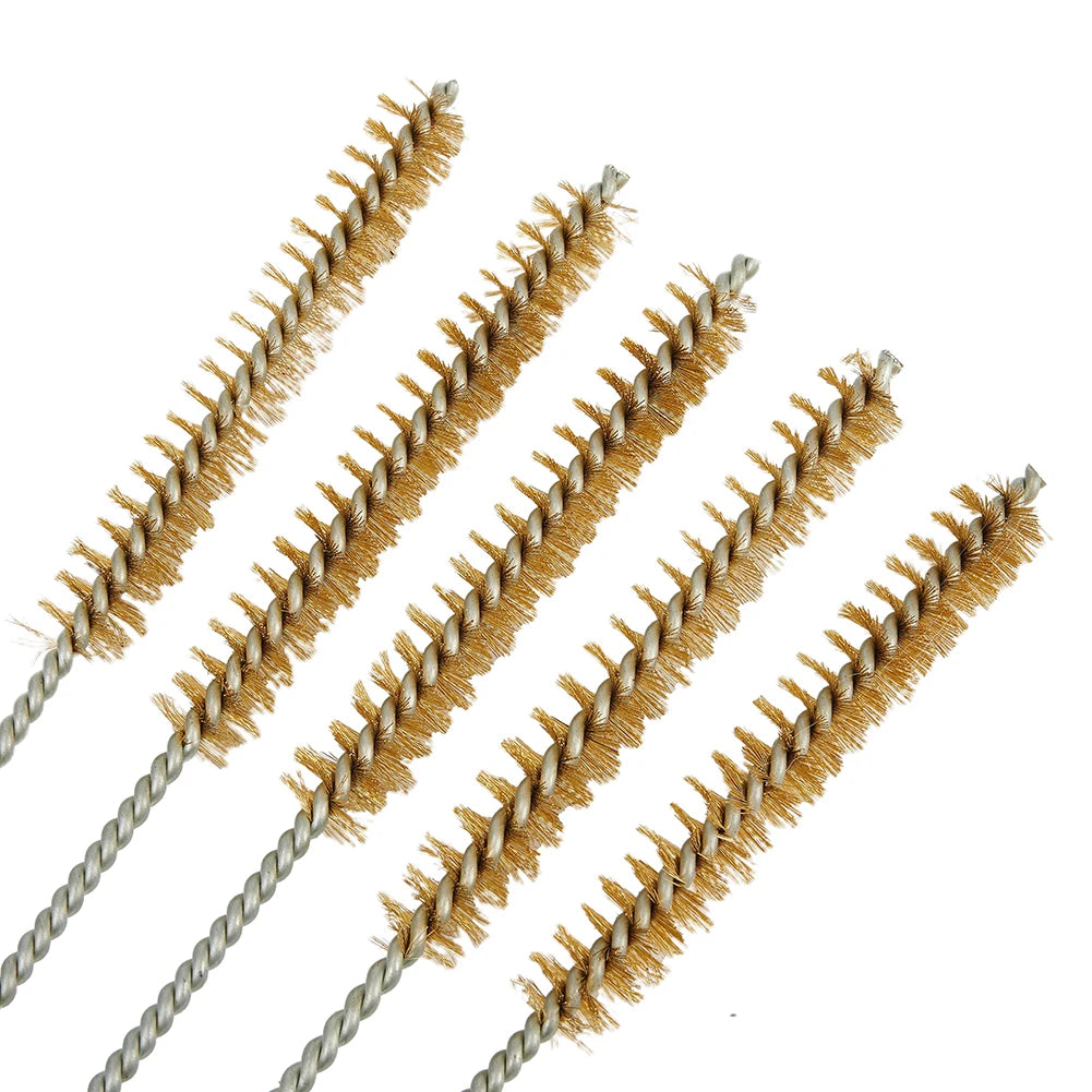 5Pcs Stainless Steel Cleaning Brush Straw Tube Pipe Cleaner Long Handle Clean Glass Drinking Straw Cleaning Brush 10-30mm