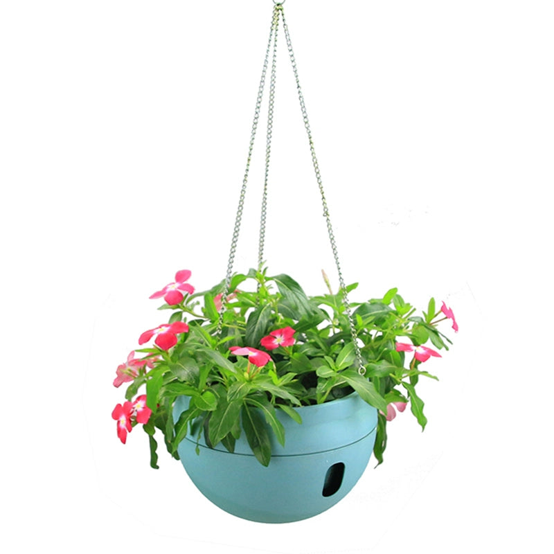 Green Dill and Bracketplant Flower Pot Thickened Plastic Indoor Hanging Lazy Person Water Storage Succulent Hanging Pots Balcony Hanging Cradle and Flower Pot